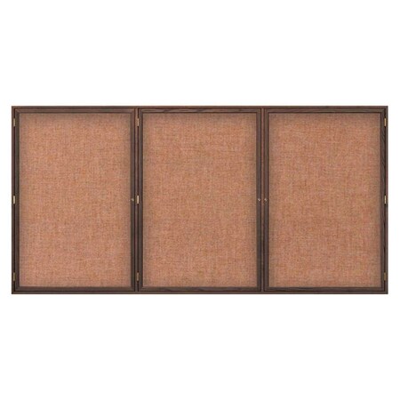 United Visual Products Open Faced Easy Tack Board, 60"x36", Green Fabric/Black UV9002AEZ-GREEN-BLACK